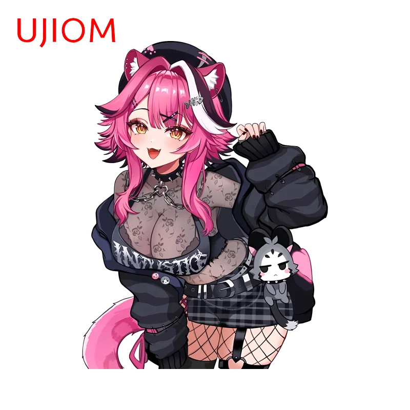 UJIOM Goth Hololive Cute Anime Girl Wall Stickerscool Morden Surfboard Luggage Laptop Decal Nice Kitchen Cupboard Decoration