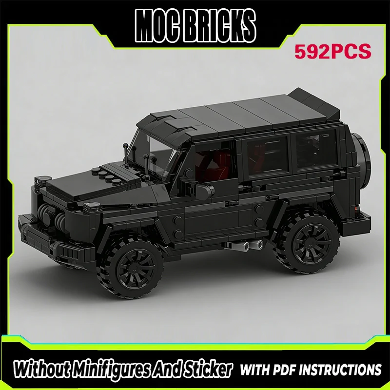 

Конструктор City Car Model MOC: Модульный внедорожник G63 (черный) – Технологичный подарок для детей, набор для сборки на праздники