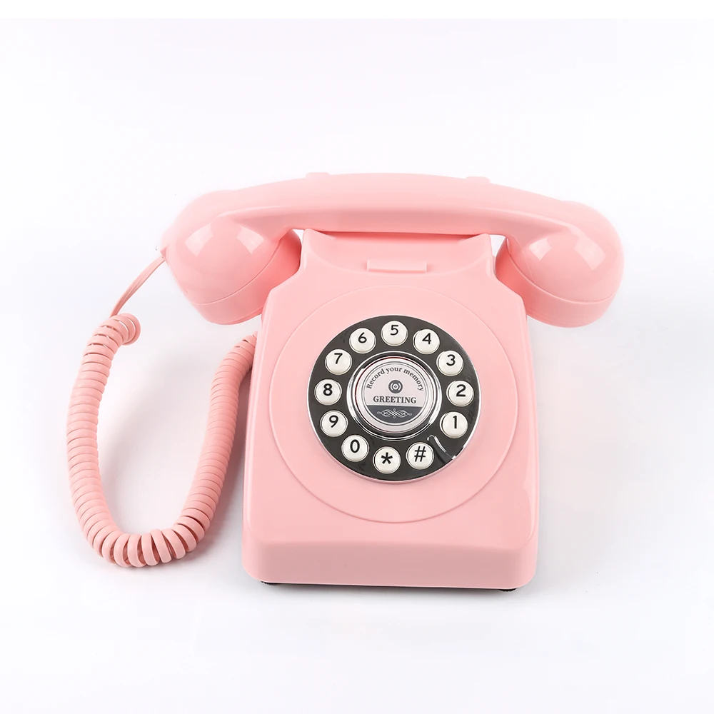 CHEETA Grünes Antik-Audio-Gästebuch Maßgefertigte Großhandels-Hochzeitsdekoration Telefonnachrichtenaufzeichnung Geständnis-Voicemail 9