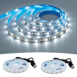 LED Strip Lights SMD 2835 High Brightness Flexible LED Tape Lights USB 60LEDs/m for Home Party DIY TV Backlight Room Decorations