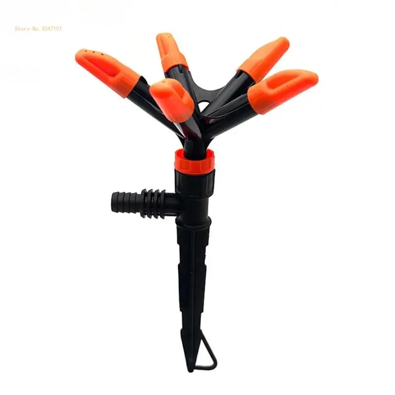 

5 Way Water Sprinkler with Adjustable Angles Plastic Irrigation Tool for Garden Dropship