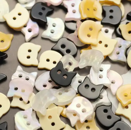 10pcs/LotSize:11X9.5/11X10mm Cat head design two eyes resin Buttons fashion Button knitted cardigan Sewing Accessories(SSA-4083)