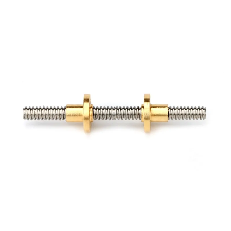 Right-handed thread and T8 screw 600 mm 8 mm Double-lead rolled thread screw with nut