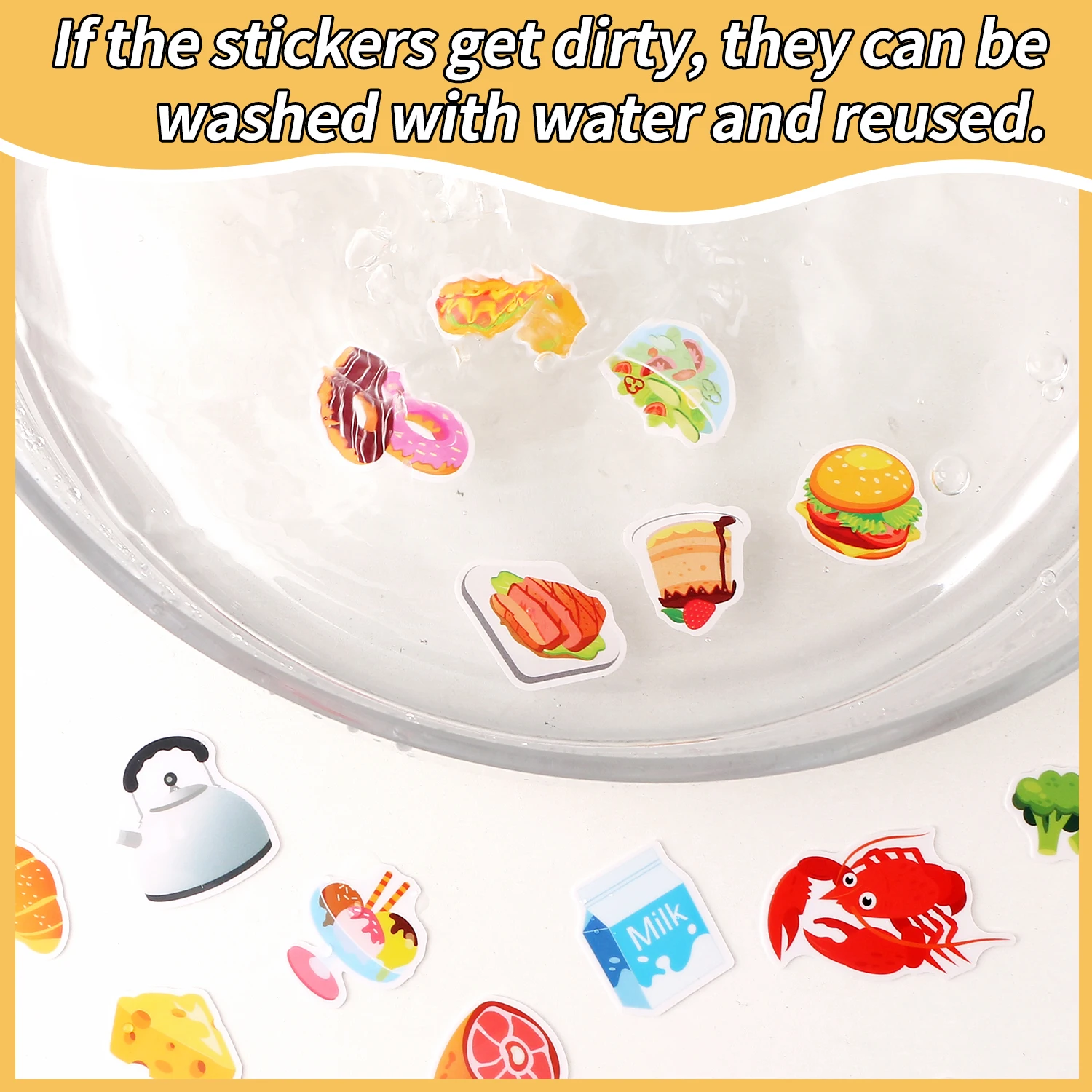 Reusable Cartoon Sticker Book for Kids DIY Puzzle Game Educational Learning Toy Classic Multiple Scenes for Children's Age Gift