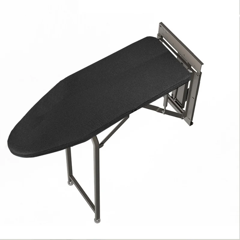 Hidden Pull-out Iron Board For Wardrobe Closet With Damping Sliding Mechanism, Electric Iron Storage & Mid-century Style Furn