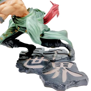 Hot One Piece 10cm Figur Anime GK Roronoa Zoro Tiga Bilah Sa-Maksimum Patung Anime Manga Koleksi Figur Aksi Model Mainan Anak 10 set figur aksi one piece penjualan terbaik - №