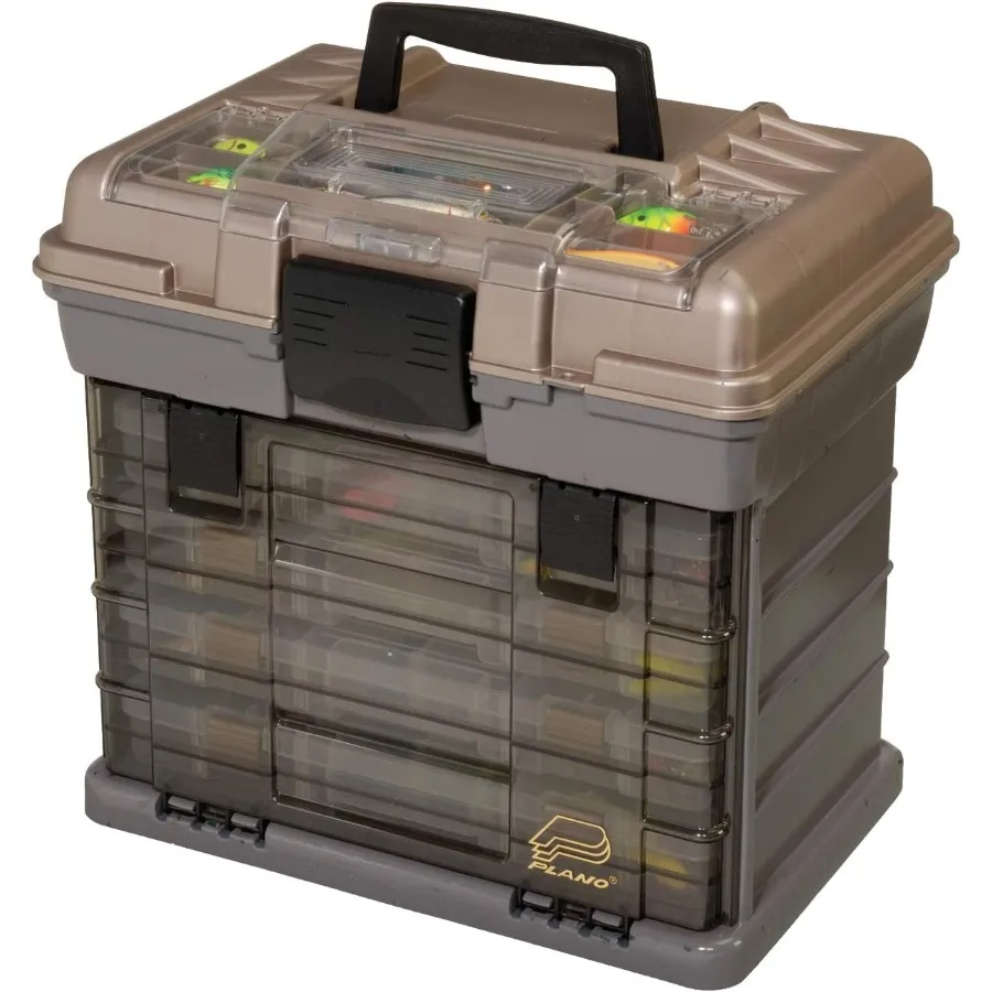 

Guide Series StowAway 4By Rack System Tackle Box Designed for Fishing Enthusiasts: Holds 4 x 3700 Utility Tackle Boxes Features