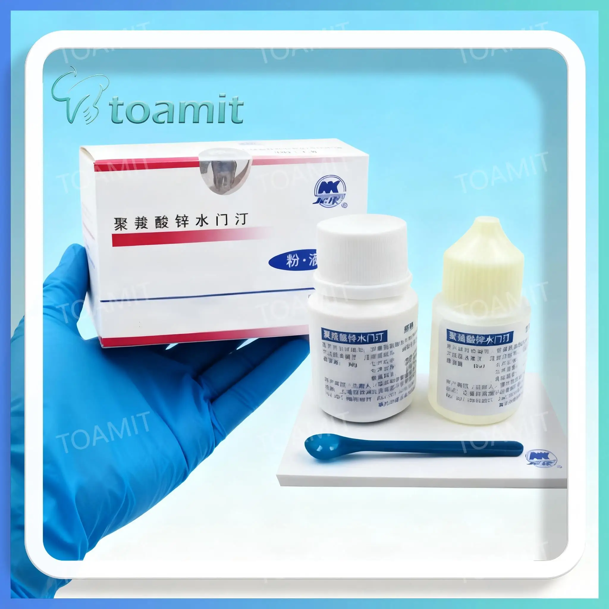 

Permanent Dental Cement Glue Extra Strong for Crowns Bridge False Teeth Denture Glass Dentistry Adhesive Kit Material