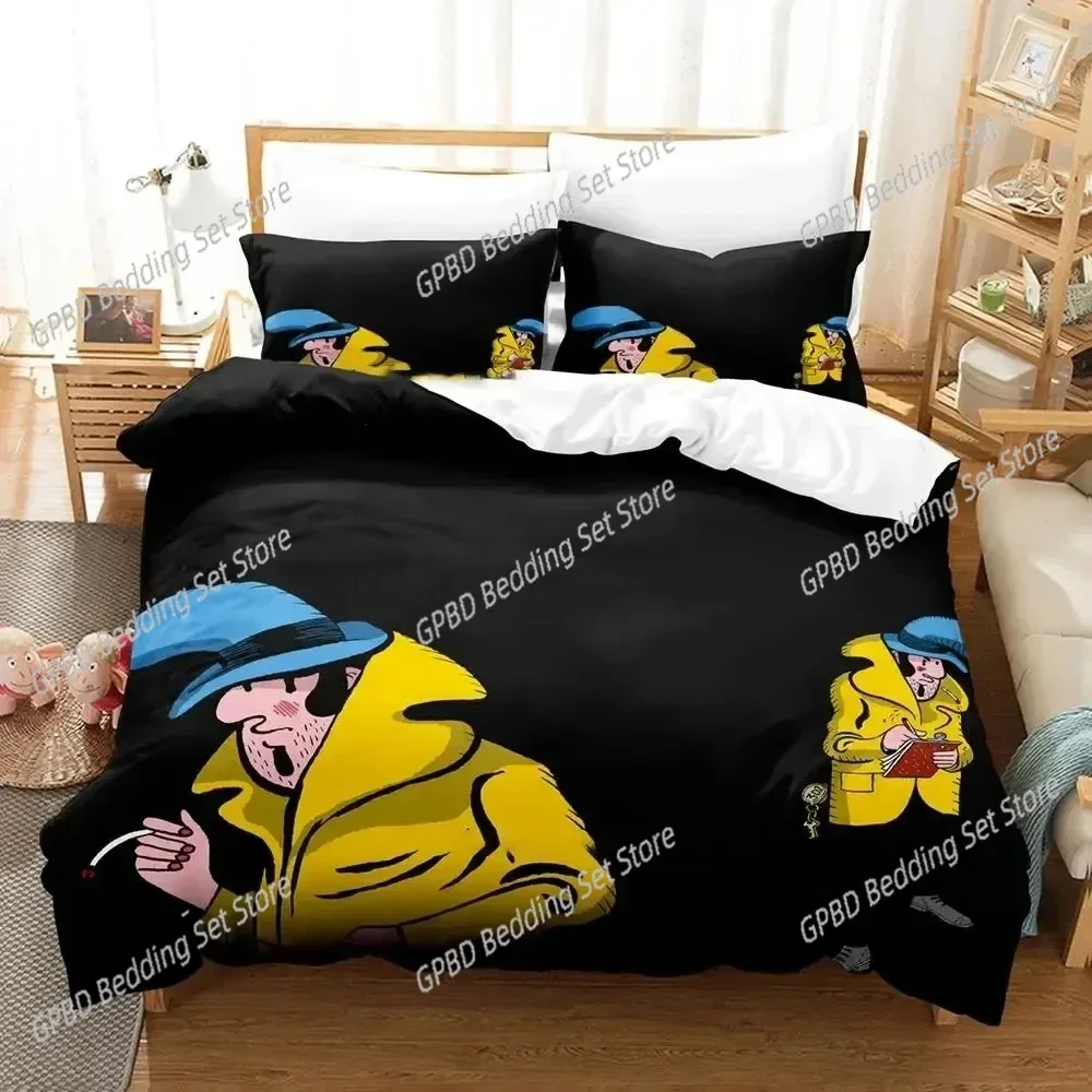 

Luxury New Anime Game Detective Case Clown Bot Bedding Set Duvet Cover Bed Set Quilt Cover Pillowcase Comforter king Queen