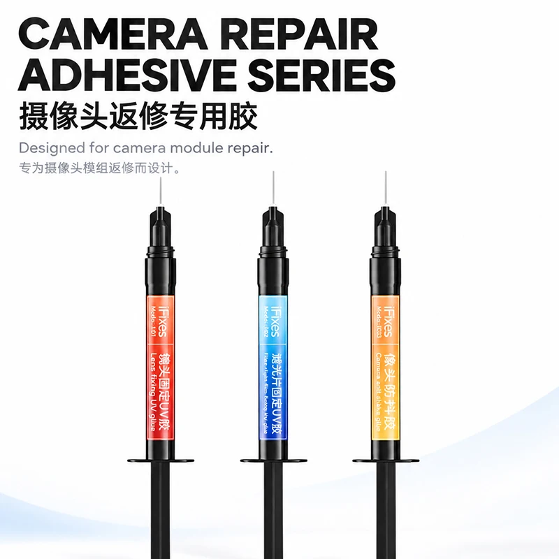 iFixes Camera Repair Adhesive Set iL01 iF02 iC03 UV Glue Camera Anti-shake Glue For Mobile Phone Camera Module Lens Repair Tool