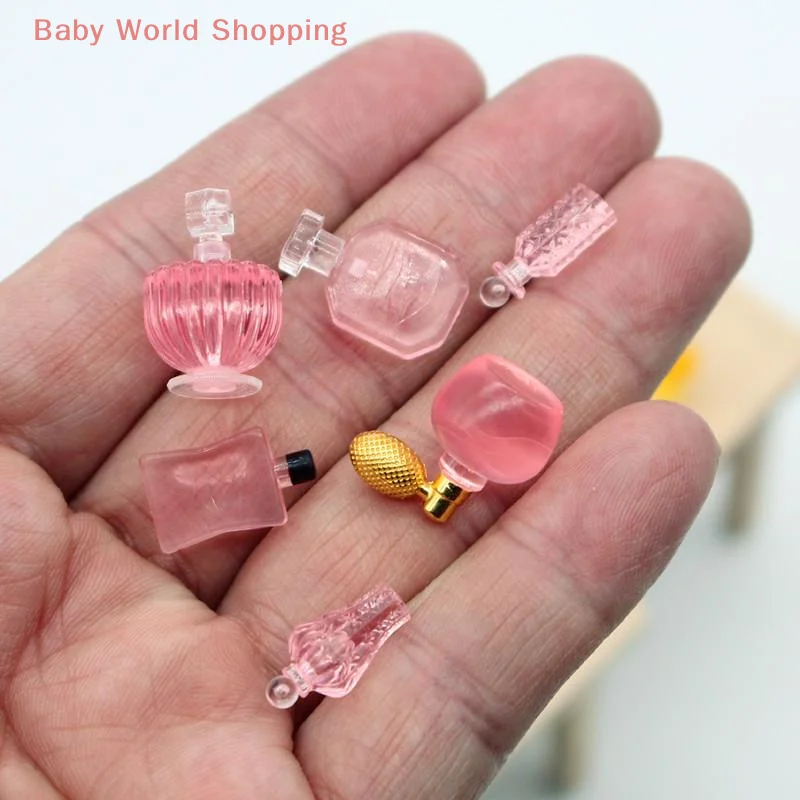 かわいいシミュレーション香水 6 点セットドールハウスおもちゃミニチュアモデル装飾品装飾 DIY 樹脂アクセサリー子供ままごとのおもちゃ