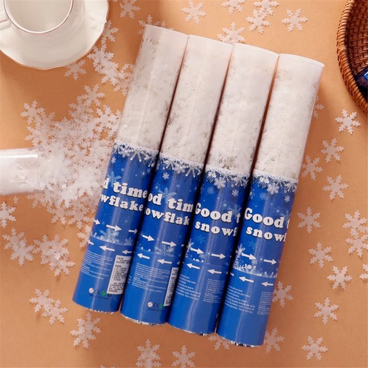 ATYP ندفة الثلج الدعائم جو الديكور ندفة الثلج السنة الجديدة موضوع الدعائم التصوير الديكور