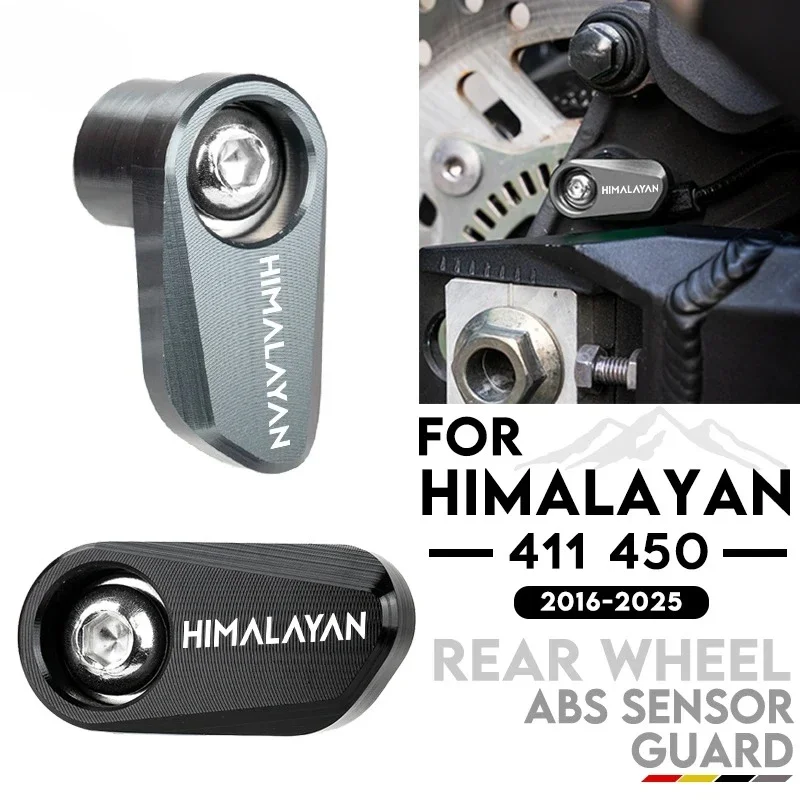 Accesorios de motocicleta, protección del Sensor ABS de rueda trasera de aluminio para Royal Enfield Himalayan 411 450 HIMALAYAN 450 2016-2025