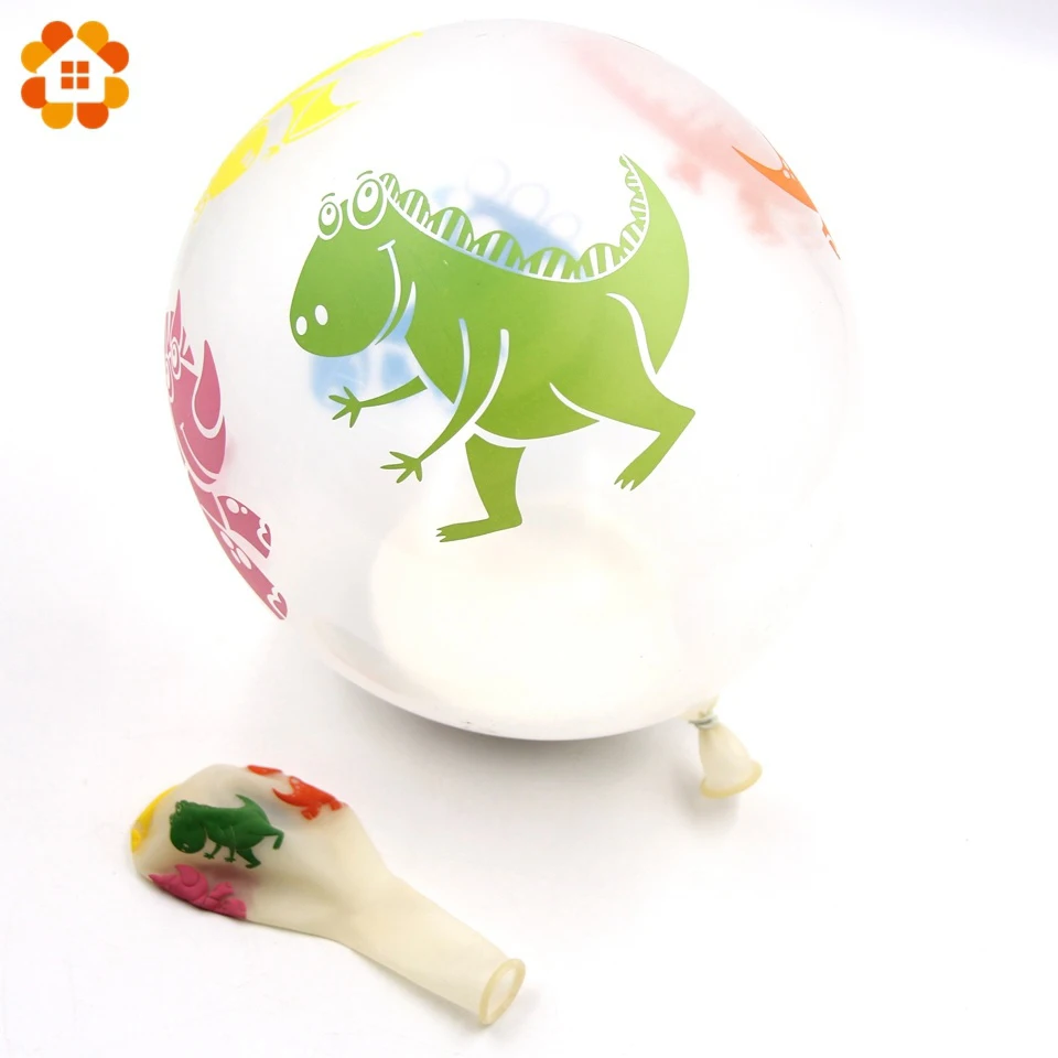 10PCS 12inch Cute Dinosaur Latex Balloons Carton Colorful Balloons for Kid Gifts Baby Boy\'s Dinosaur Birthday Party Decoration