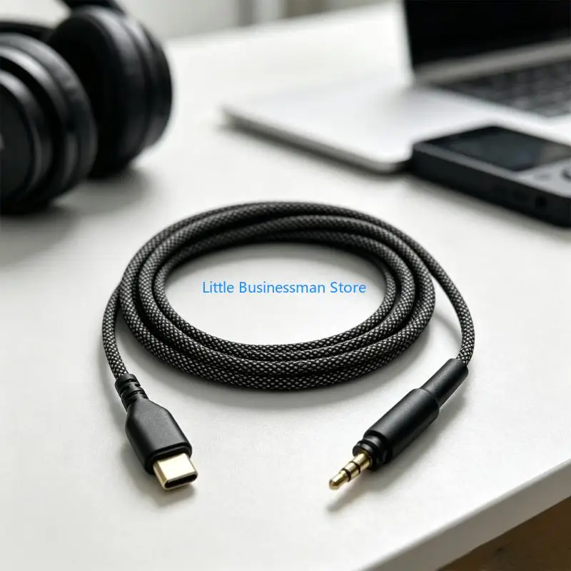 Geflochtenes USB-C-auf-2,5-mm-Kopfhörerkabel für SRH440A SRH840A, integriertes Dekodierungs-Headset-Kabel 150 für – Detail 5