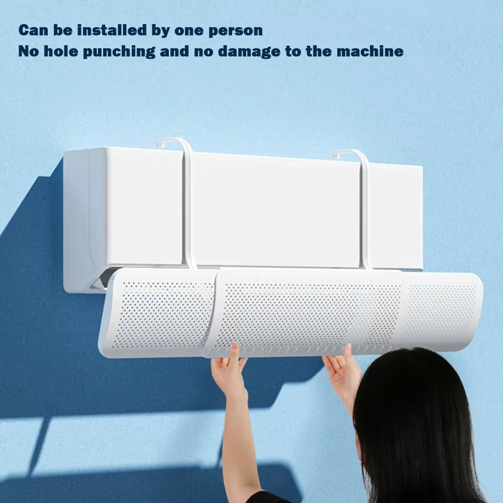 Universal Wall Mounted Air Conditioning Wind Deflector and Outlet Baffle Anti Direct Blowing Guide Cover for Enhanced Comfort