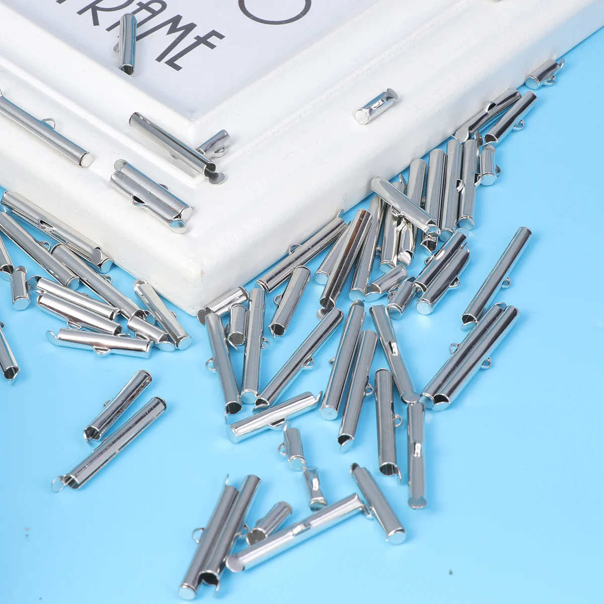 100Pcs Style Brass Tube Spacer Beads DIY Jewelry Making Accessories Earrings Bracelets Necklaces Handmade Craft