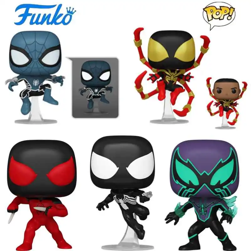 

Funko POP Original Spider-Man Marvel Fear Itself Suit Iron Spider Chasm Kaine Action Figure Toys for Boys Girls Gift Collectible