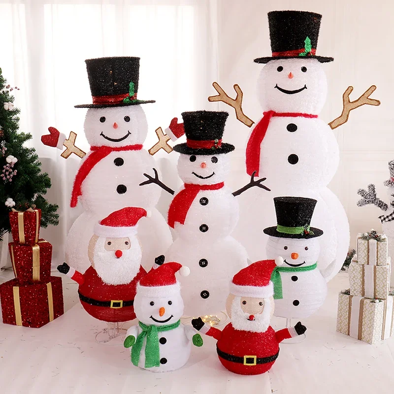 Christmas snowman props luminous three-dimensional lights