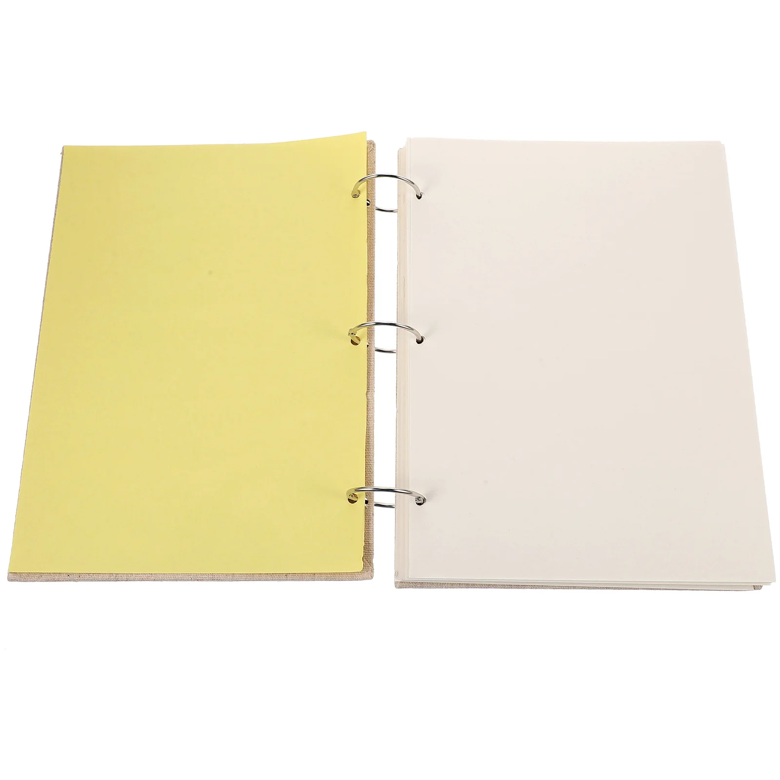 

Replacement Loose Drawing Paper Thick Wide Ruled Spiral Leaf Artist Linen Sketchbooks for Adults Student Small