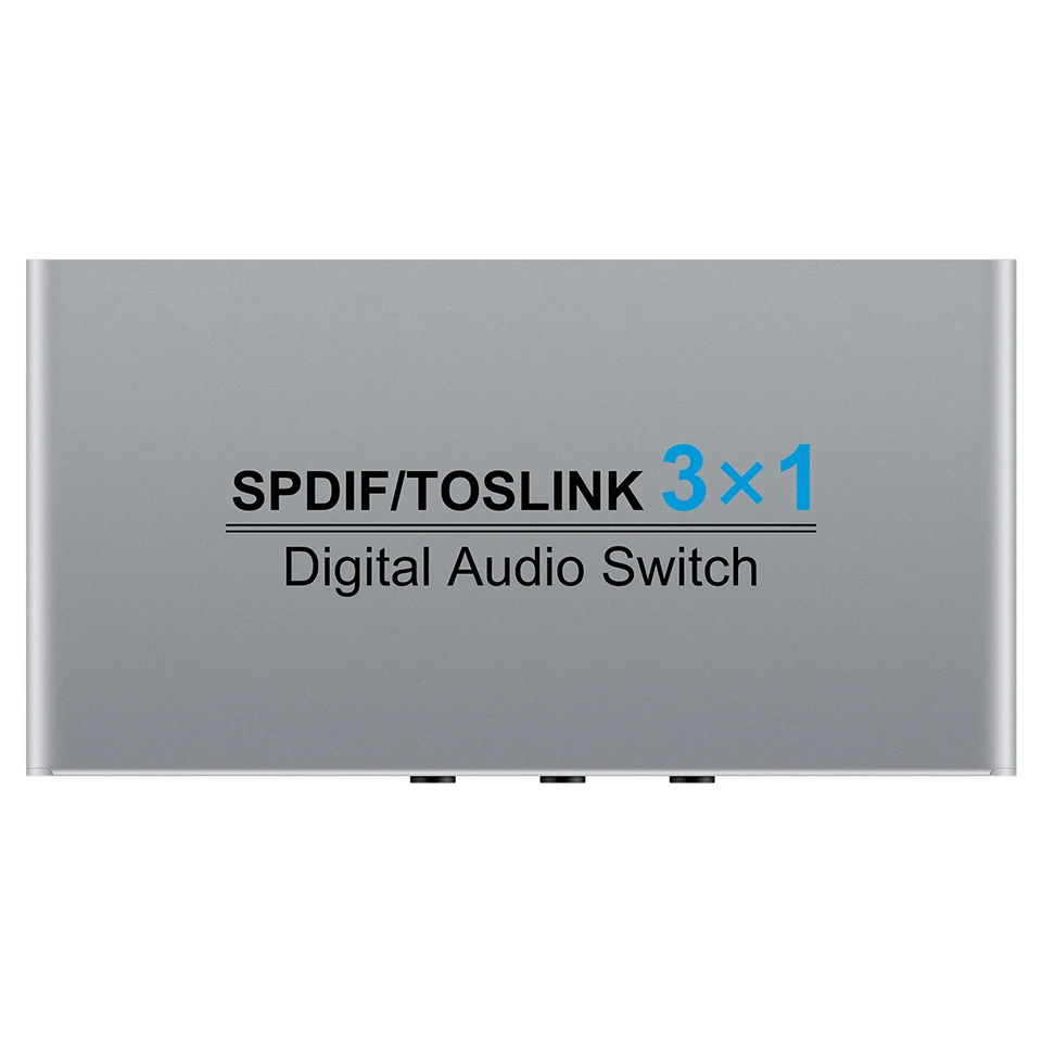 3 in 1 out Spdif Toslink Optical Digital Audio Switch Splitter 3x1 SPDIF Optical Cable Support DTS AC3 Box for DVD CD player