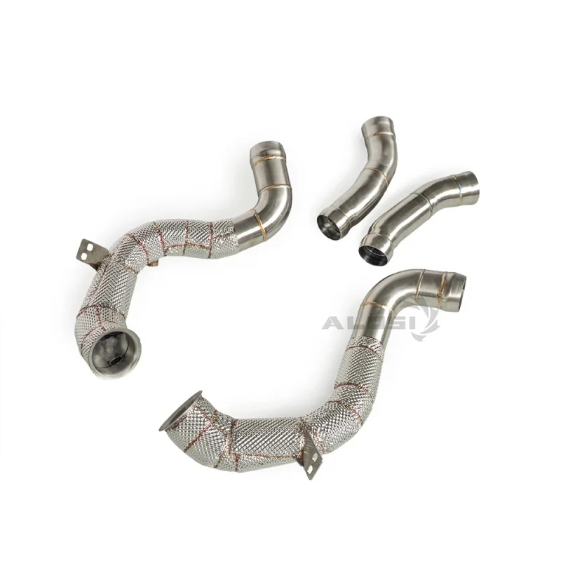 Automotive Exhaust Retrofit Pipe Suitable for Mercedes Benz C63 C63S AMG W205 4.0T 2015-2020stainless Steel Sport Exhaust System