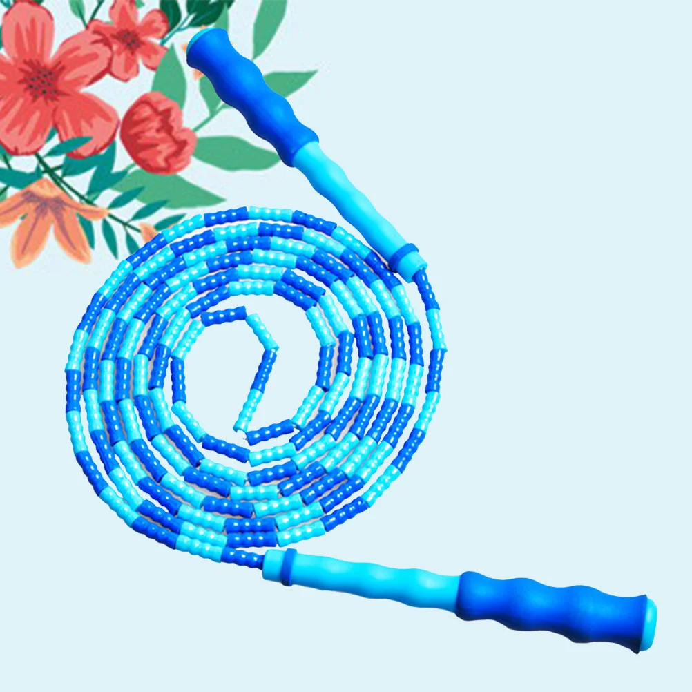 حبل الطفر المصنوع من الخيزران المطرز للبالغين، حبل القفز على كابل اللياقة البدنية وخفيف الوزن