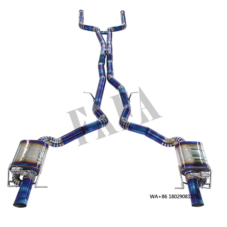 For  GT63S 4.0T Exhaust System in the Rear Section of the High-performance Catback Exhaustpipe Enhances the Sound Effect