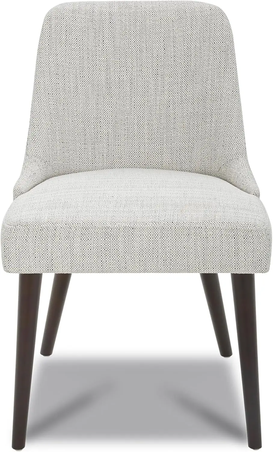 CHITA Mid-Century Modern Dining Chair, Upholstered Fabric Accent Chair,Set of 2, Ivory