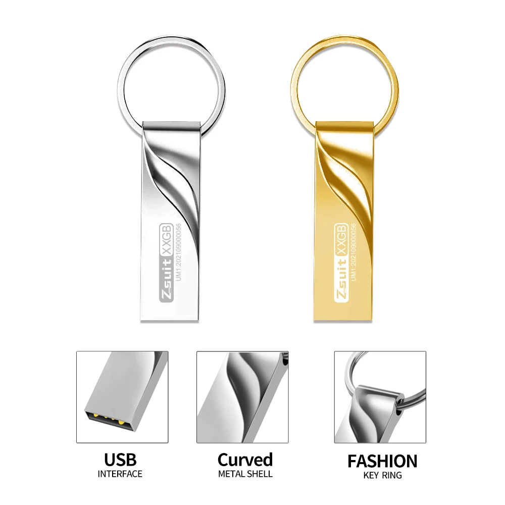 10 sztuk/partia metalowa wodoodporna pamięć Flash Usb Usb 2.0 dysk Flash 32GB 64GB 128GB Cle pamięć Usb Pen Drive do przechowywania pamięci dla PC