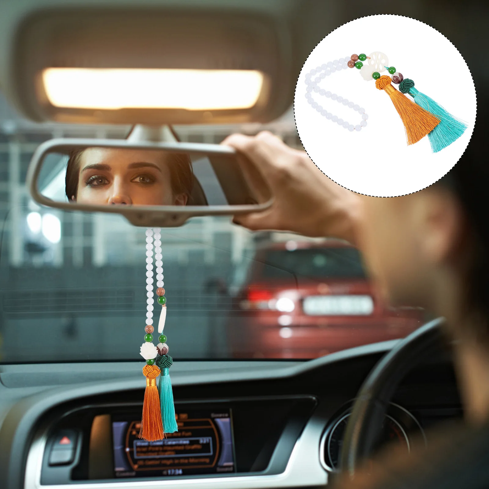 

Hanging Lotus for Decor Rearview Window Interior Pendant Lotus Car Pendant Door Car Hanging Decor Home Kids Room