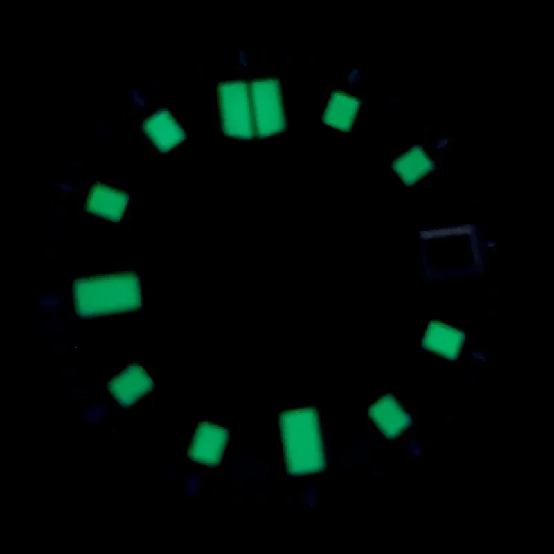 Mod 28.5mm Black Dial C3 Green Luminous Fits SKX007 SKX009 SRPD Turtle 6105 Tuna NH35 Movements Watch Repair Replace Parts