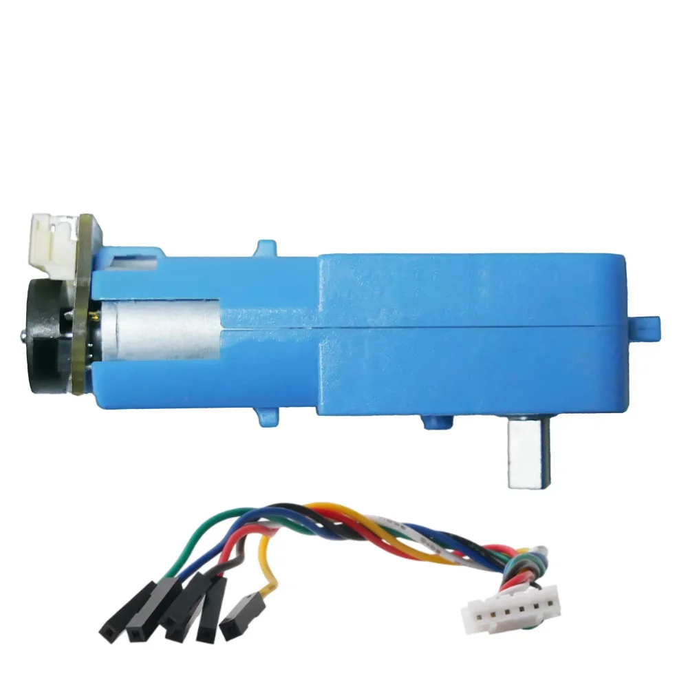 TT Encoder Motor, High Torque 1:90 Half-Metal Gearbox, 12PPR Hall Encoder, Metal Shaft DC Geared Motor, DC 3-12V Gearbox Motor