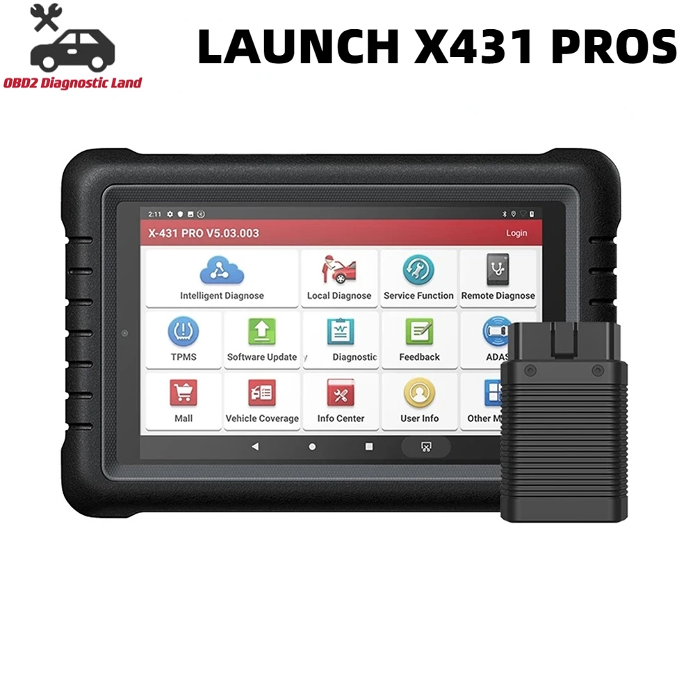 LAUNCH X431 PROS V1.0 OBD2 Car Diagnostic Tool OE-Level Bi-Directional Function 31 Reset Service Auto Scanner PK X-431 Pro V