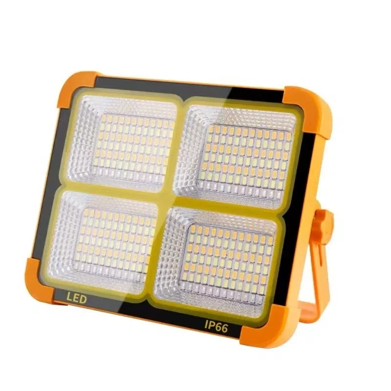 

IP65 High Power Solar Rechargeable Light Emitting Diode Flood Light for Mechanical Camping Fishing Vehicle Repair