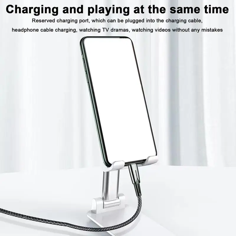 Foldable Cell Phone Stand Phone Stand For Desk Foldable Phone Holder For Desk Mobile Stand Cell Phone Stands Desk Accessories