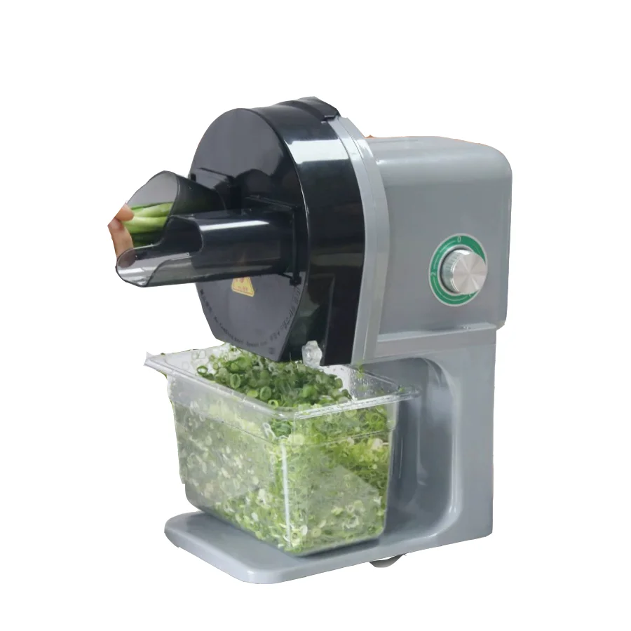 

Electric Garlic Slicer Automatic Scallion Cutter Commercial Vegetable Chopper Food Processor for Kitchen