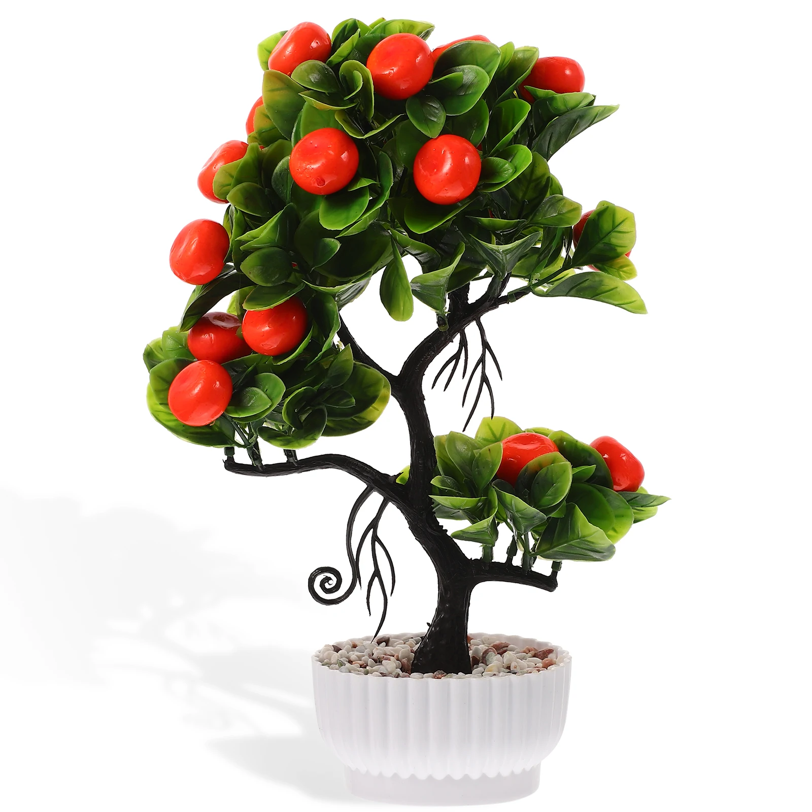 

Faux Fruit Tree Decor Realistic Bonsai Artificial Plant Indoor Outdoor HomeDecoration PP PVC Foam Modern Style