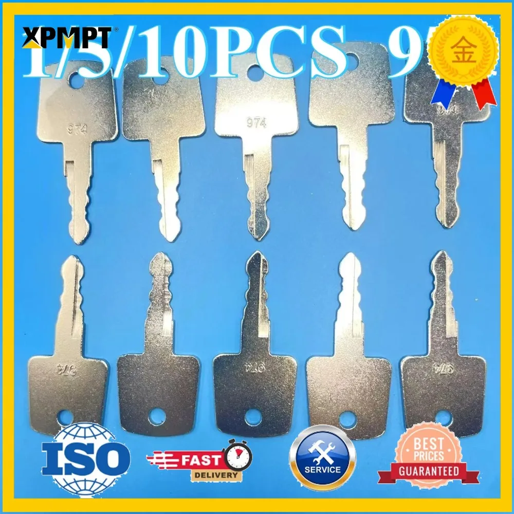 1/5/10PCS 974 KEYS For Sakai Roller Ignition Keys Heavy Equipment Asphalt Roller Key 974