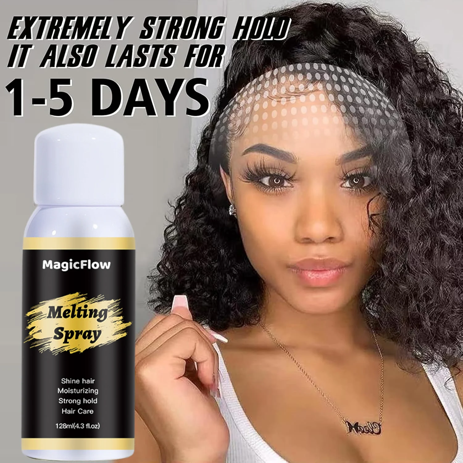 Melting Spray For Lace Wigs Front lace wig glue Long Lasting Melting Spray Front Lace Wig Glue Spray To Melt The Wig