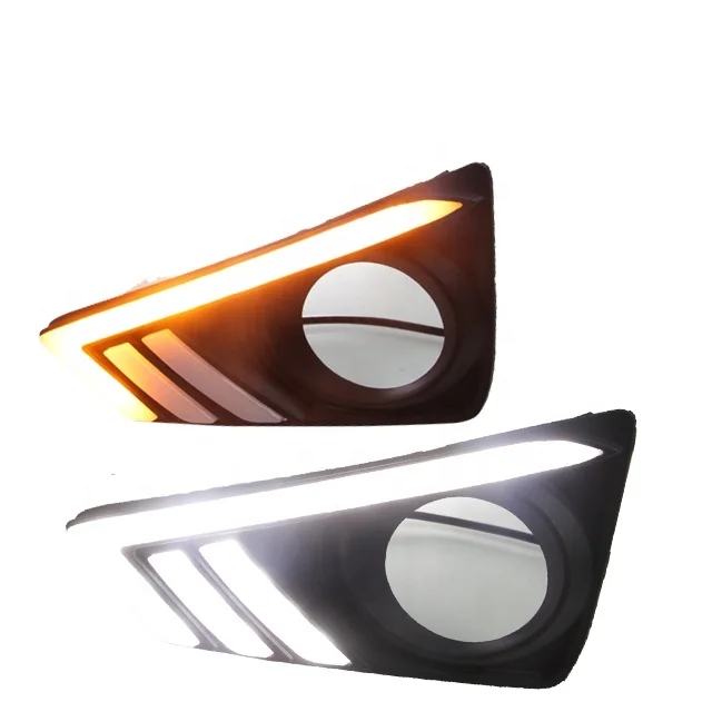 Infitary Wholesale Car Accessories For Toyota Reiz Mark X Light 2013-2018 LED DRL Daytime Running Light Fog Lamp