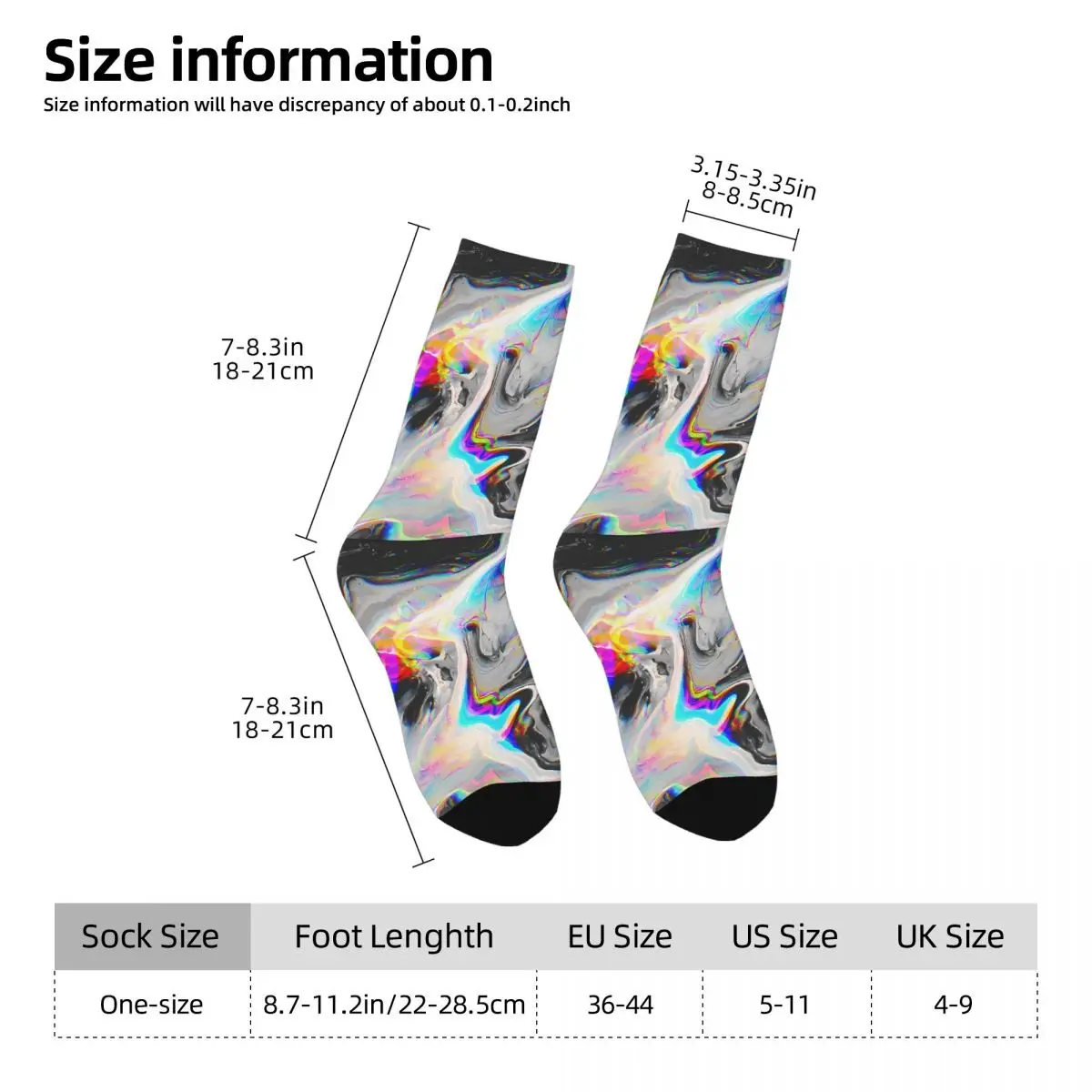 Psychedelic Spiritual World Sock Printed Man Polyester