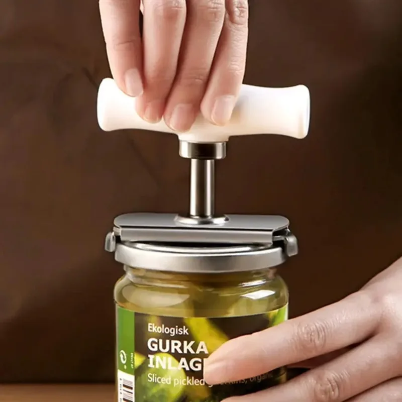 Adjustable Multi-function Bottle Cap Opener Stainless Steel Lids Off Jar Opener Labor-saving Screw Can Opener for Kitchen Gadget