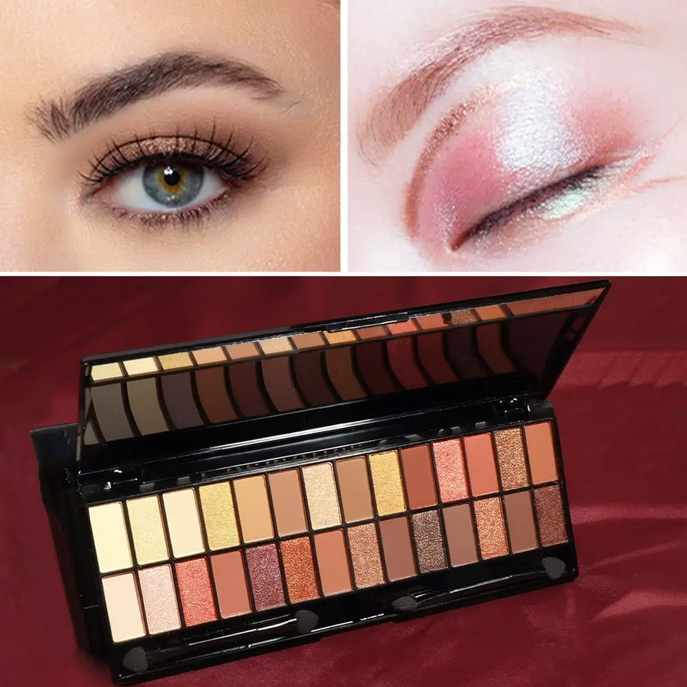 For Cmaadu Eyeshadow Palette Matte Shimmer Makeup Pigment Cosmetic Professional Beauty Tools Long Lasting Smooth Blendable Set
