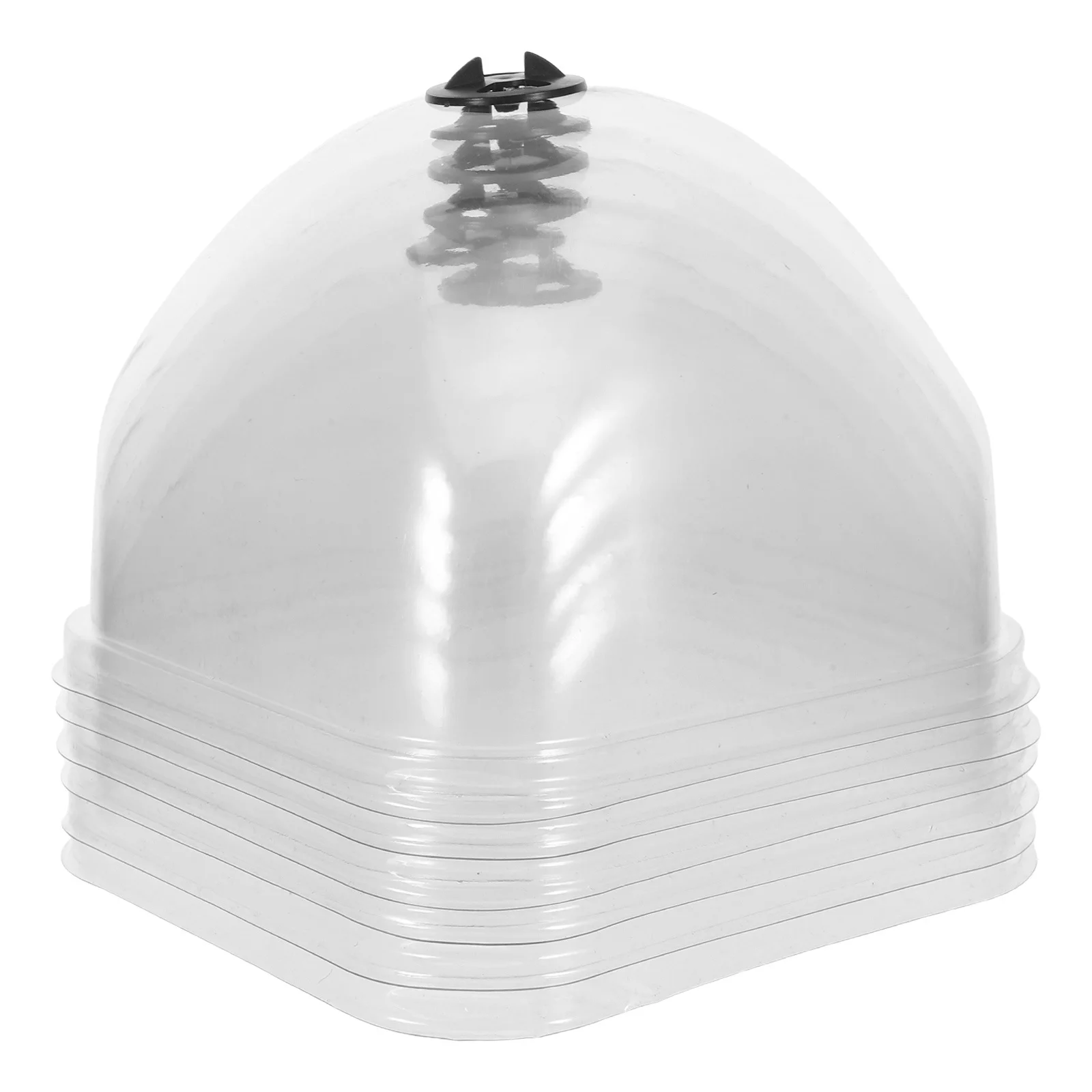 

6pcs Humidity For Plants Plastic Garden Cloches For Plants Plant Cover Frost Protection Garden Cloches Transparent Plant