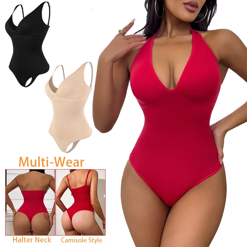 Fajas Colombianas Thong Bodysuit Women Seamless Shapewear Flat Belly Waist Trainer Body Shaper Butt Lifter Slimming Underwear