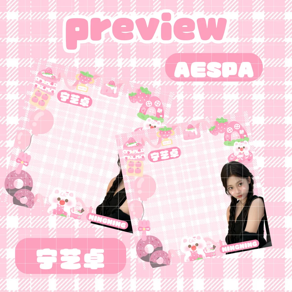 50Pcs/Set Idol Girl Group Cute Sticky Note Pads Album Cute Notes GISELLE KARINA WINTER NINGNING Fans Collection Gifts