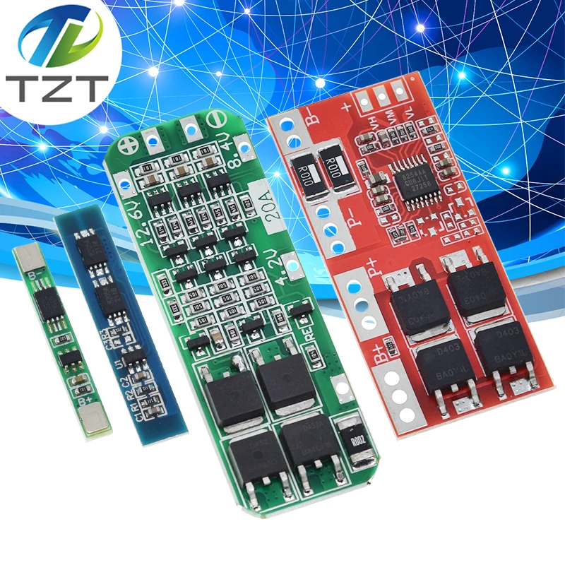 1S 2S 3S 4S 3A 20A 30A Li-ion Lithium Battery 18650 Charger PCB BMS Protection Board For Drill Motor Lipo Cell Module