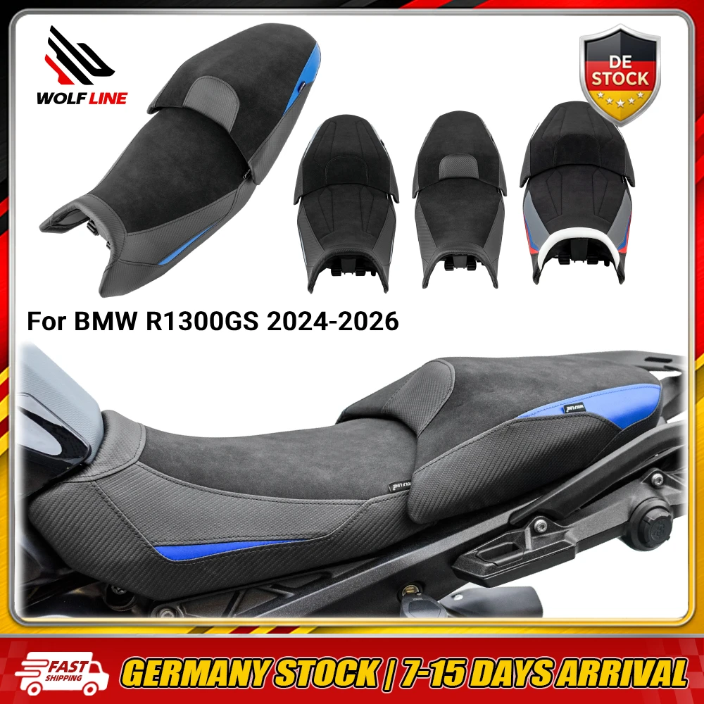 Image of WOLFLINE Sitzkissen für BMW R1300GS 2024-2026 Fahrer- & Beifahrer-Komfortpolster für Wochenendfahrten auf der Autobahn & Tägliche Stadtfahrten