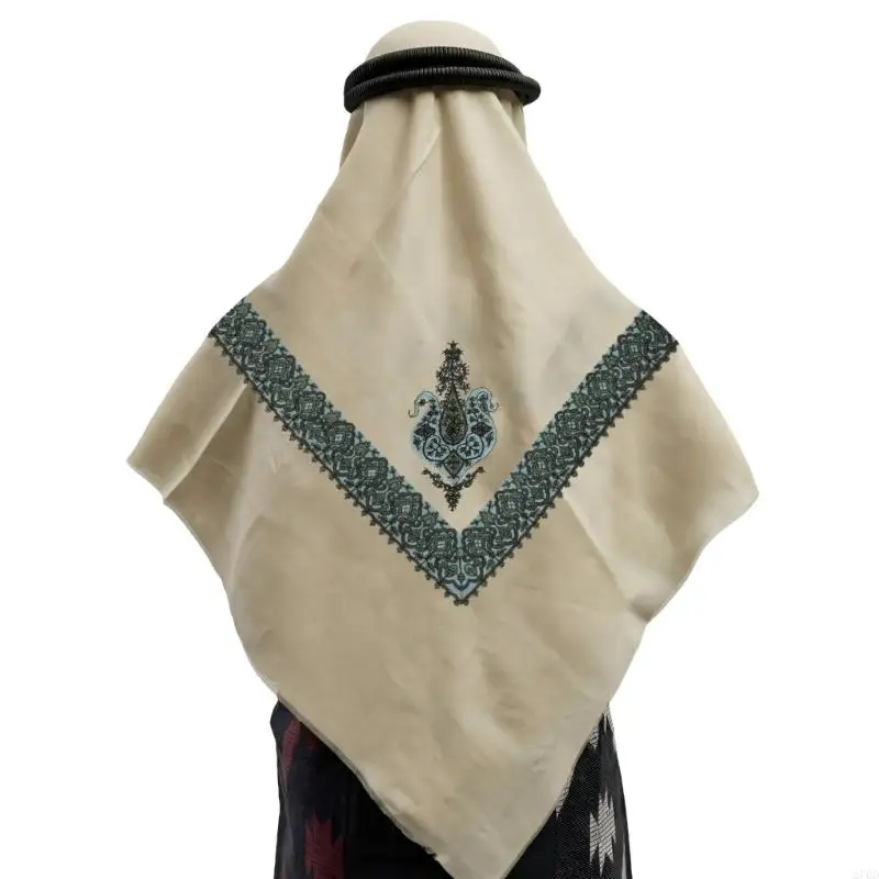 Elegant Arab Shawl Jacquard Scarf Adult Men Daily Wear Arabian Shemagh Headscarf